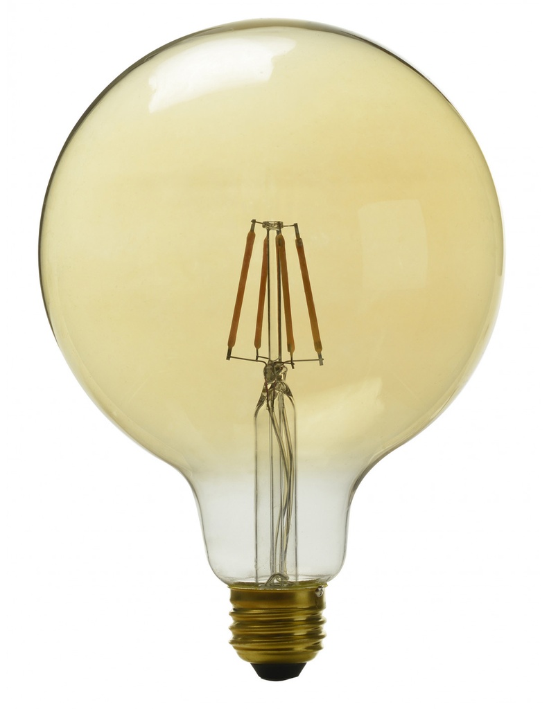 MUVIT - iO bombilla inteligente Filamentos Globo pequeña E27/ 5W/470lm Ambar D80 H120 (Tasa RAEE incl) (Ref.MIOBULB012)