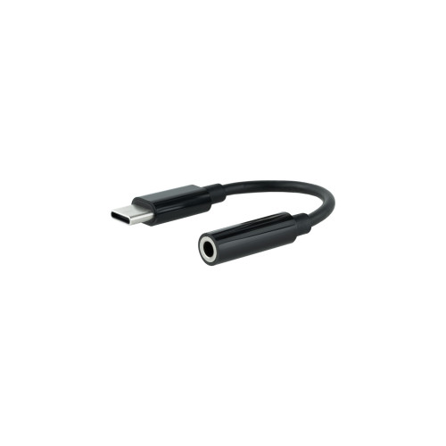 NANOCABLE - Adaptador Audio USB-C/M a Jack/H, Negro (Ref.10.24.1205)
