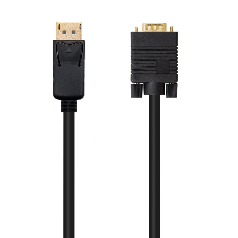 NANOCABLE - Cable conversor DISPLAYPORT a VGA, DP/M - VGA/M, Negro, 2.0 M (Ref.10.15.4402)
