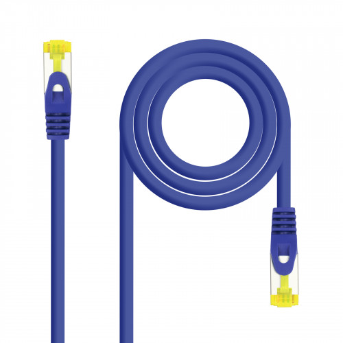 NANOCABLE - Cable de red latiguillo RJ45 LSZH Cat.6A SFTP AWG26, Azul, 0.5m (Ref.10.20.1900-BL)