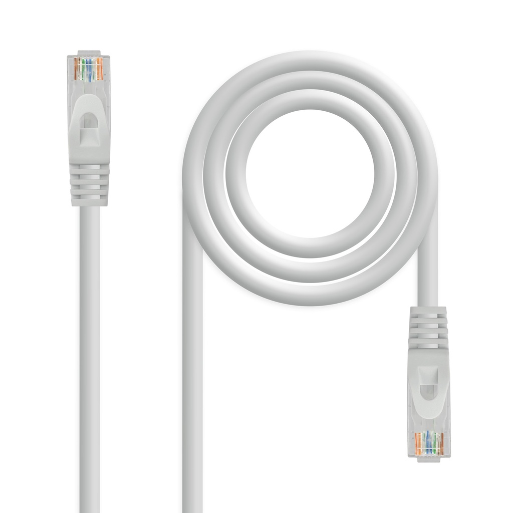 NANOCABLE - Cable de red latiguillo RJ45 LSZH CAT.6A UTP AWG24, Gris, 1.5 m (Ref.10.20.1801-L150)
