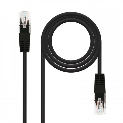 NANOCABLE - CABLE RED LATIGUILLO RJ45 CAT.5E UTP AWG24, NEGRO, 3.0 M (Ref.10.20.0103-BK)