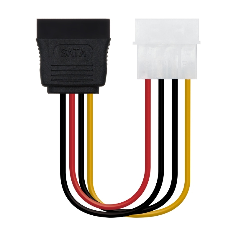 NANOCABLE - CABLE SATA ALIMENTACION 5.25"(MOLEX 4PIN)/M-SATA/H 16CM OEM (Ref.10.19.0205-OEM)