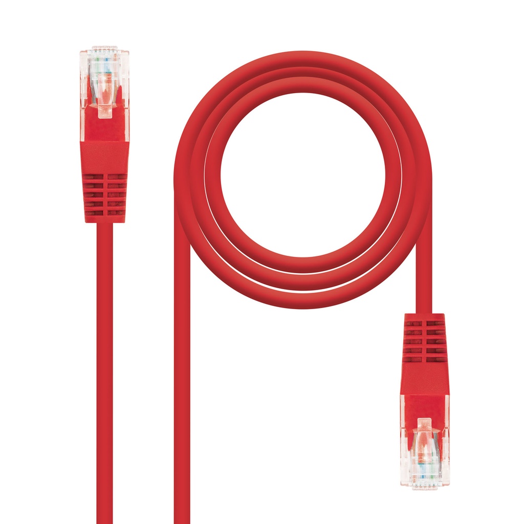 NANOCABLE - Latiguillo Cat.6 UTP 25cm Rojo (Ref.10.20.0400-L25-R)