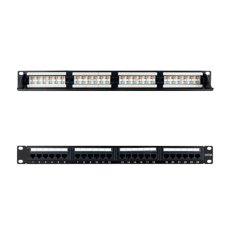 NANOCABLE - Panel Parcheo 24P CAT.6A UTP 19"1U Dual (Ref.10.21.4124)
