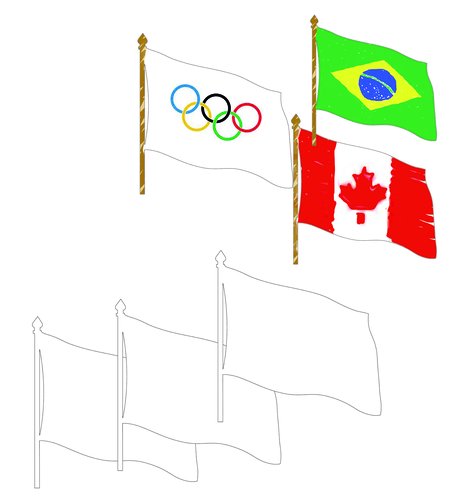 NIEFENVER - BANDERAS CARTULINA PACK 32 UD (Ref.1200105)