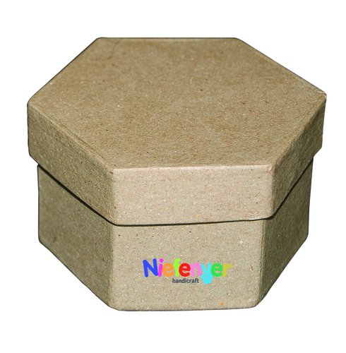 NIEFENVER - CAJAS DECORABLES CARTON HEXAGONALES 7,8x5CM (Ref.1100115)