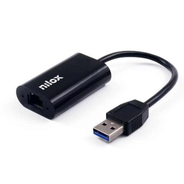 NILOX - CABLE ADAPTADOR USB A A RJ45 M/H NEGRO (Ref.NXADAP05)