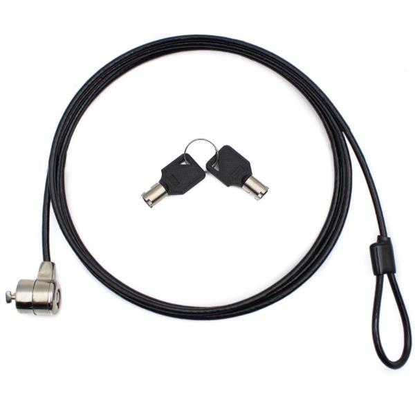 NILOX - CABLE DE SEGURIDAD PARA PORTÁTIL CON LLAVE. COLOR NEGRO (Ref.NXSC001)