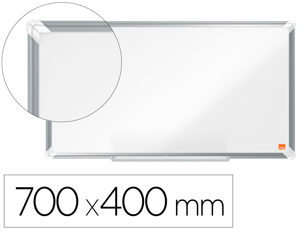 NOBO - PIZARRA BLANCA PREMIUM PLUS ACERO VITRIFICADO FORMATO PANORAMICO 32" MAGNETICA 710X400 MM (Ref.1915365)