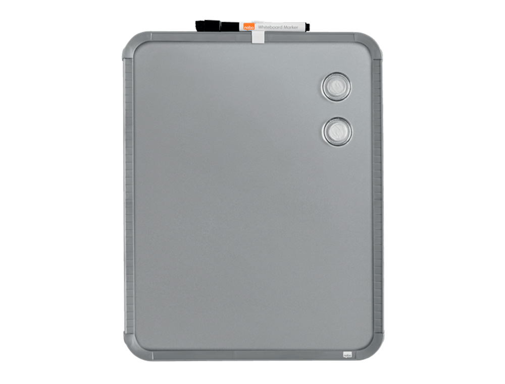 NOBO - PIZARRA MAGNETICA PARA EL HOGAR ACERO MARCO SLIM PLATA 280X360 MM (Ref.QB05442CD)