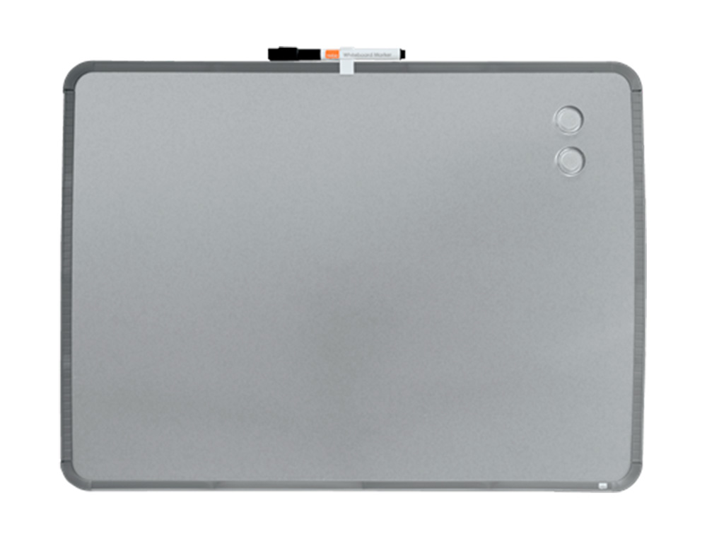 NOBO - PIZARRA MAGNETICA PARA EL HOGAR ACERO MARCO SLIM PLATA 430X580 MM (Ref.QB05742C)
