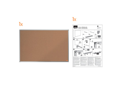 NOBO - TABLERO CORCHO ESSENCE MARCO ALUMINIO 200x100 cm (Ref.1915347)