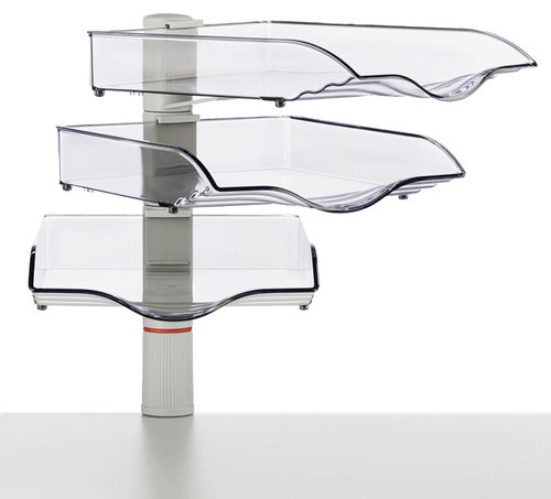 NOVUS - BANDEJA SOBREMESA COPYSWINGER III GRIS CLARO MODULO de 3 (Ref.720+3002+000)