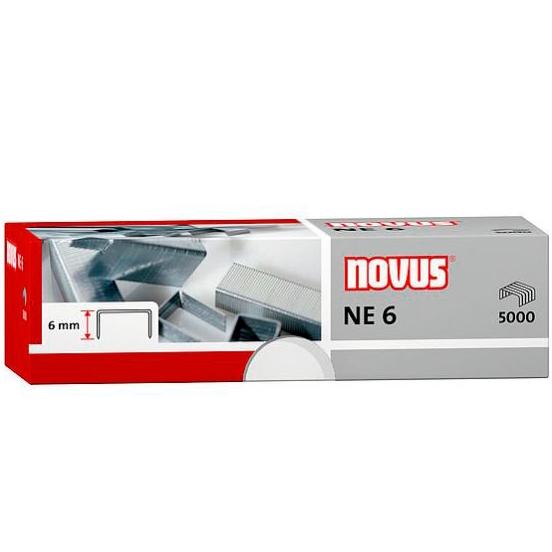 NOVUS - GRAPAS NE 6 PARA GRAPADORAS ELÉCTRICAS CAJA -5000U- (Ref.042-0000)