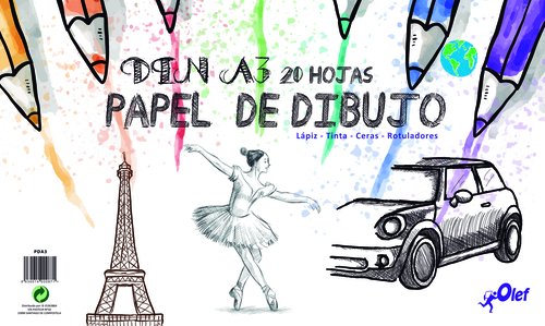 OLEF - BLOCK DE DIBUJO BASICO 130g A3 20h (Ref.PDA3)