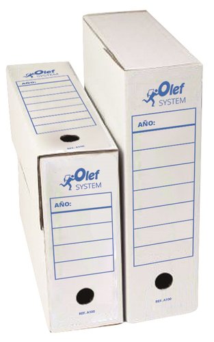 OLEF - CAJA ARCHIVO DEFINITIVO CARTON Fº PROLONGADO 115mm (Ref.A200)
