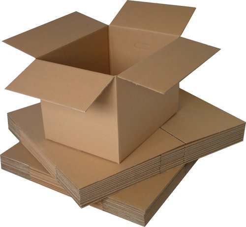 OLEF - CAJA DE EMBALAR ITVA AJUSTABLE 350x250x250mm CON 2 HENDIDOS KRAFT (Ref.OL151)