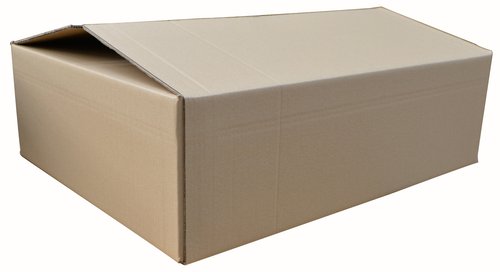 OLEF - CAJA DE EMBALAR ITVA AJUSTABLE 690x535x210mm CON 1 HENDIDOS KRAFT (Ref.OL149)