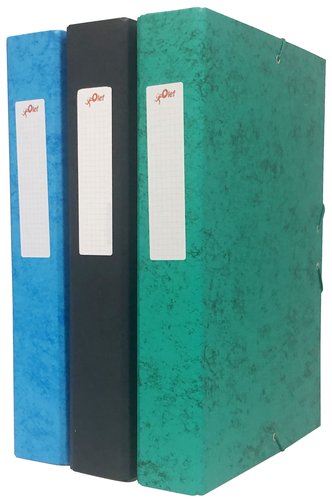 OLEF - CARPETA de PROYECTOS CARTON FORRADO Fº GOMAS 70 mm AZUL (Ref.OL950088)