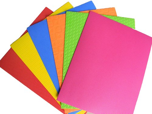 OLEF - GOMA EVA TEXTURIZADA HOJA 40x60 cm BOLSA de 12 surtido 