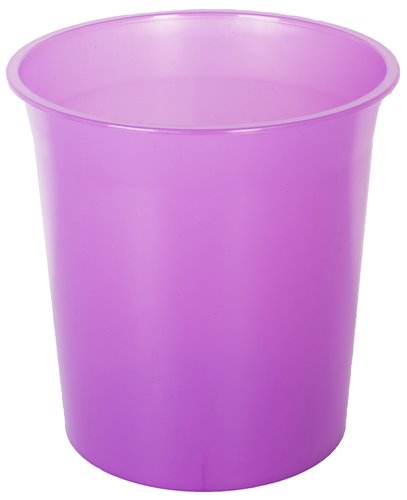 OLEF - PAPELERA PLASTICO CERRADA 16 LITROS TRASLUCIDO MALVA (Ref.PTRMA/2001 ML TL)