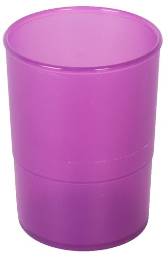 OLEF - PORTA LAPICES PLASTICO REDONDO TRASLUCIDO MALVA (Ref.PLTRMAL/790 ML TL)