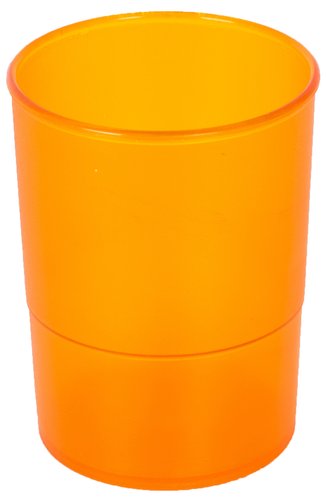 OLEF - PORTA LAPICES PLASTICO REDONDO TRASLUCIDO NARANJA (Ref.PLTRNA/790 NA TL)