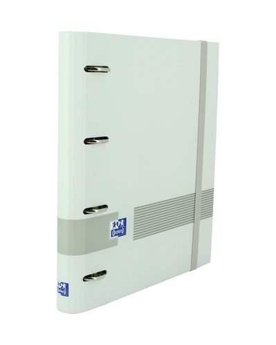 OXFORD - & YOU CARPETA 4 ANILLAS 35MM EUROPEANBINDER A4+ T/EXTRADURA C/RECAMBIO 5X5 GRIS (Ref.400158661)