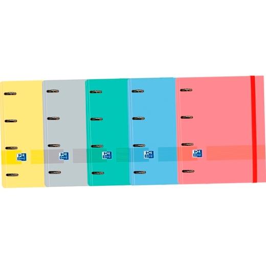 OXFORD - & YOU CARPETA 4 ANILLAS EUROPEANBINDER C/ PIZARRA EXTRAÍBLE C/ RECAMBIO 100H 5X5 A4+ SURTIDOS (Ref.400149415)
