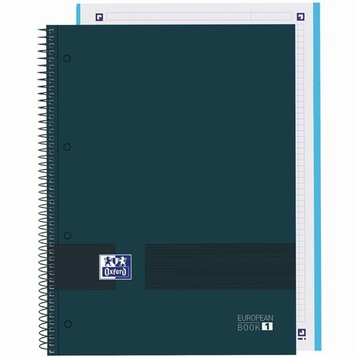 OXFORD - & YOU CUADERNO EUROPEANBOOK WRITE&ERASE A4+ 80H 5X5 T/EXTRADURAS AZUL PETRÓLEO (Ref.400158918)
