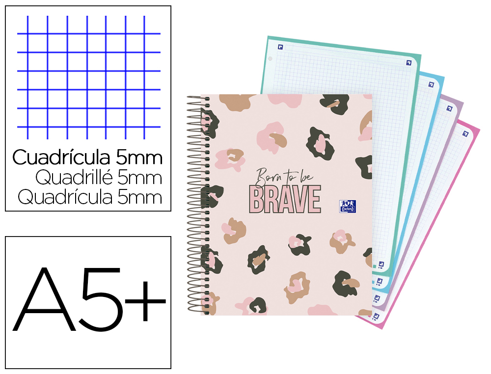 OXFORD - BLOCK OXF.ANIMAL EB t.EXTRA A5 120h CD.5 (Ref.400171445)