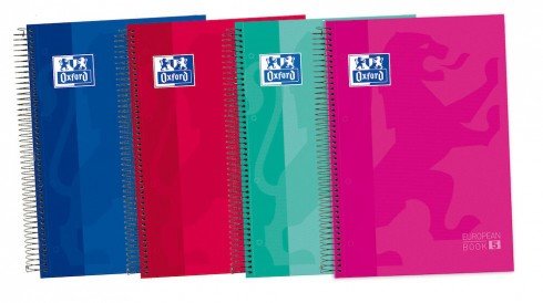 OXFORD - CLASSIC CUADERNO EUROPEANBOOK 5 MULTIASIGNATURA A4+ 120H LISO T/EXTRADURAS C/SURTIDOS (Ref.400088484)