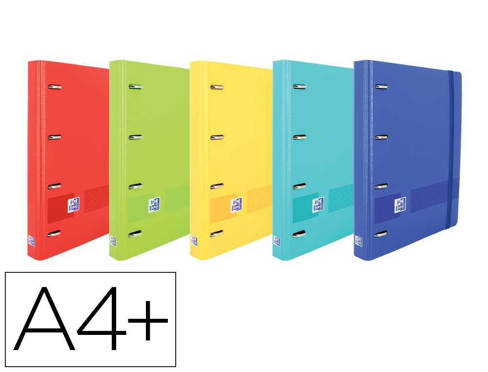 OXFORD - EUROPEANBINDER+ LIVE & GO POLYFOAM A4+ CON RECAMBIO 100H 5X5 - SURTIDO VIVOS (Ref.400146174)