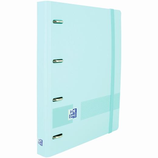 OXFORD - LIVE & GO CARPETA 4 ANILLAS 35MM EUROPEANBINDER A4+ POLYFOAM C/RECAMBIO 5X5 AZUL PASTEL (Ref.400160537)