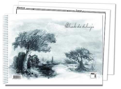 PACSA - BLOCK DE DIBUJO ASIGNATURAS Fº PROL. 20h RECUADRO 2 TALADROS (espiral) (Ref.18852)