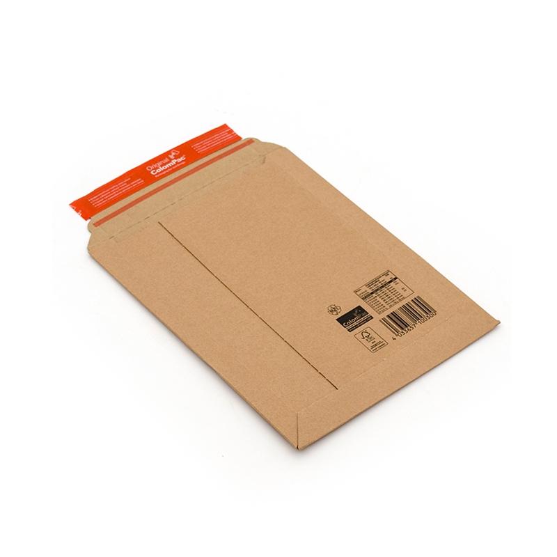 PACSA - CAJA 100 BOLSAS COLOMPAC CARTON CORRUGADO EXTRA FUERTE 229x310mm (A4) FUELLE 50MM COLOMPAC (Ref.149204)