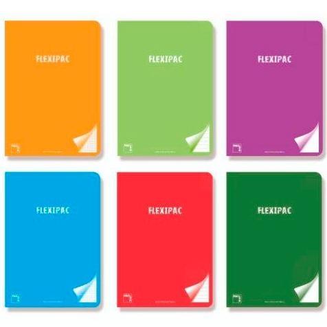 PACSA - LIBRETA FLEXIPAC tapa PP A4 48h MILIMETRADO 90g C/MARGEN COL.SUR.(6 (Ref.20121)