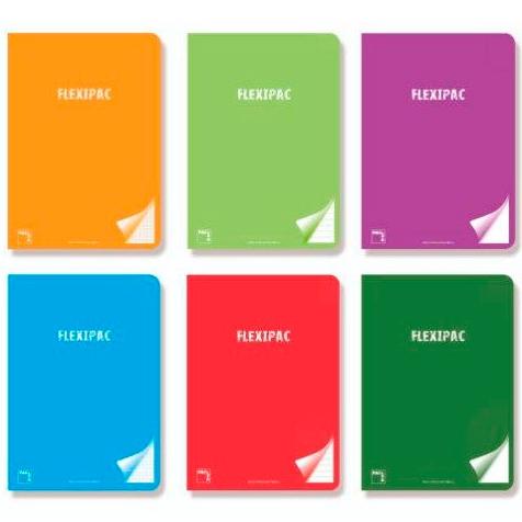 PACSA - LIBRETA FLEXIPAC tapa PP A4 48h PAUTA 2,5 90g C/MARGEN COL.SUR.(6 (Ref.20120)