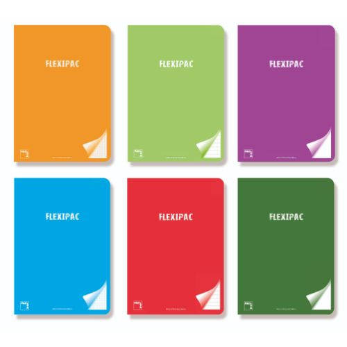 PACSA - LIBRETA FLEXIPAC tapa PP A5+ 48h PAUTA 3,5 90g C/MARGEN COL.SUR.(6) (Ref.20049)