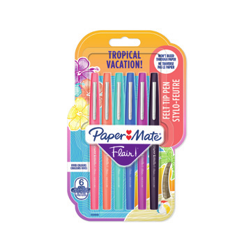 PAPER MATE - FLAIR M. TROPICAL VACATION BL6 (Ref.2028906)