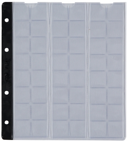 PARDO - FUNDA para ALBUM de MONEDAS con LOMO RFZO.NEGRO Ø 22mm 48 aloj. (Ref.76400)