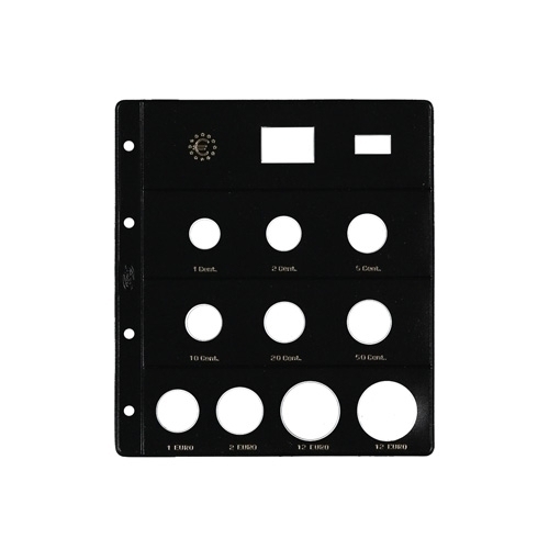 PARDO - FUNDA para ALBUM de MONEDAS tipo CLARABOYA EUROS 10 aloj. (especial 12+12 €) (Ref.175000)