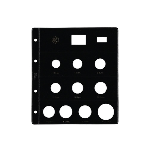 PARDO - FUNDA para ALBUM de MONEDAS tipo CLARABOYA EUROS 10 aloj. (especial 2+12 €) (Ref.174000)
