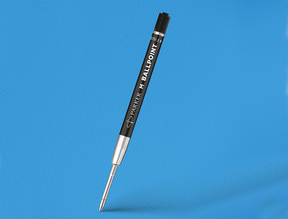 PARKER - RECAMBIO BOLIGRAFO ORIGINALS ECONOMICO NEGRO PUNTA MEDIA (Ref.2168602)