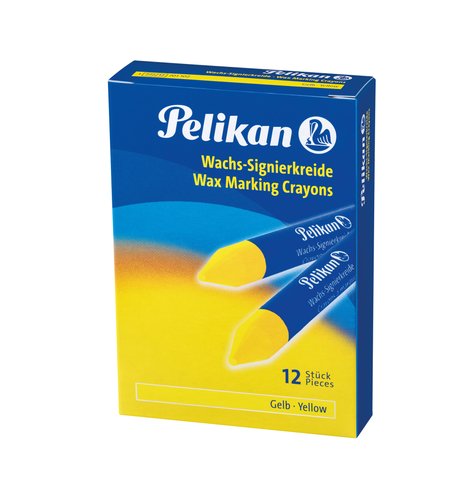 PELIKAN - CERA MARCADORA BLANDA 772 AMARILLO (CAJA de 12) (Ref.701102)