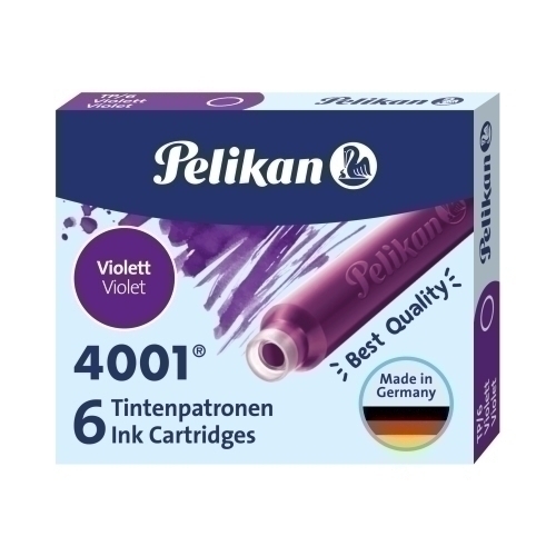 PELIKAN - TINTA ESTILOGRAFICA TP6 VIOLETA CAJA DE 6 CARTUCHOS (Ref.301697)