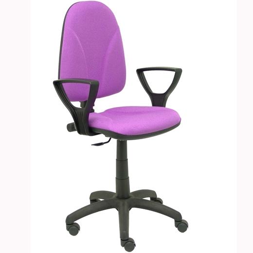 PIQUERAS Y CRESPO - SILLA ALGARRA GIRATORIA CP BRAZOS/F TEJIDO BALI LILA (Ref.1006CPBALI82BGOLF)