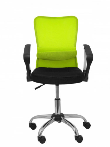 PIQUERAS Y CRESPO - SILLA INFANTIL CARDENETE RESPALDO MALLA VERDE ASIENTO NEGRO (Ref.238GVNE)