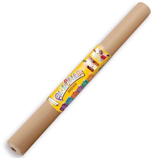 PLAYCOLOR - PAPEL AUTOADHESIVO MURAL REPOSICIONABLE ROLLO 0,6X6M MARRÓN (Ref.11181)